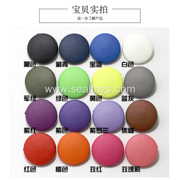 Plastic cap snap button for kids' garments